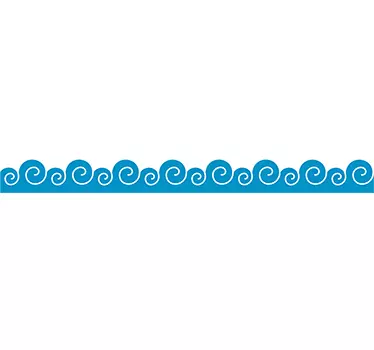 Muursticker achtereenvolgende golven - TenStickers