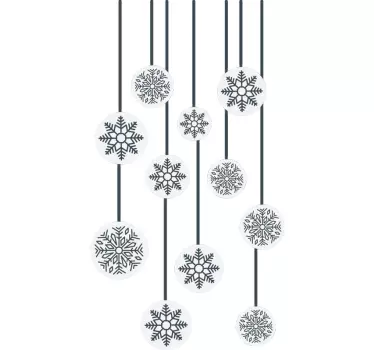 Kerst raamsticker voor winter - TenStickers