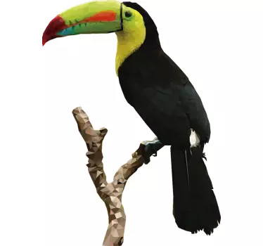 Vogel muursticker toekan - TenStickers