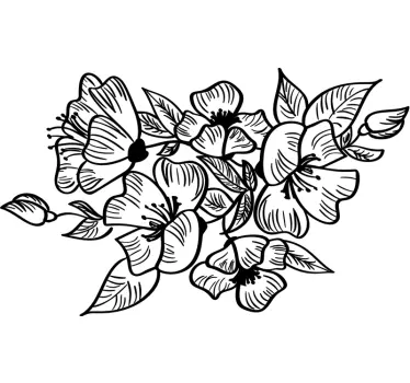 Bruiloft stickers planten - TenStickers