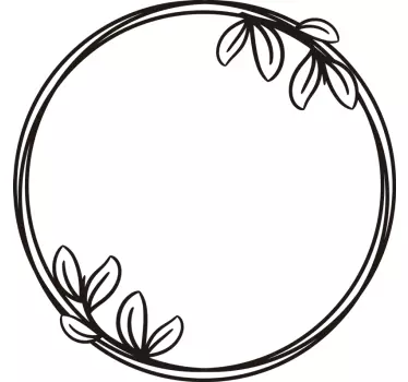 Spiegelsticker met bloemetjes - TenStickers
