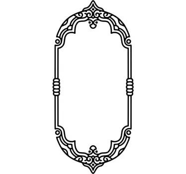 Spiegelsticker prachtig ontwerp - TenStickers