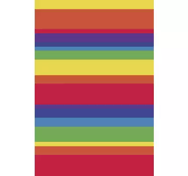 Stickers raam met gekleurde strepen - TenStickers