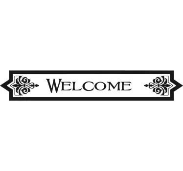 Deursticker welcome - TenStickers