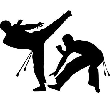 Capoeira muur decor - TenStickers