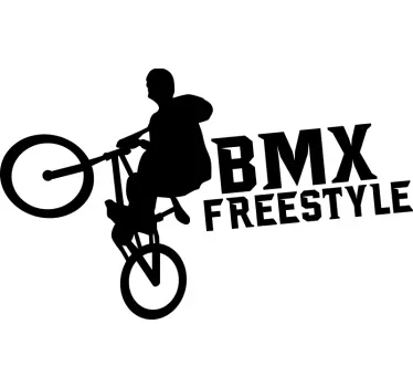 Muur zelfklevende sticker bmx freestyle fietsen - TenStickers