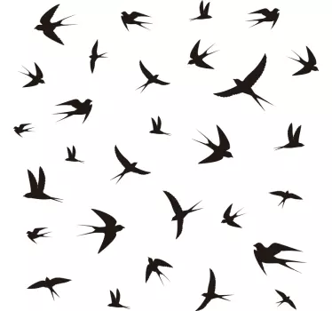 Raamsticker met vliegende vogels - TenStickers
