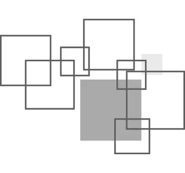 Raamsticker geometrische vierkanten - TenStickers