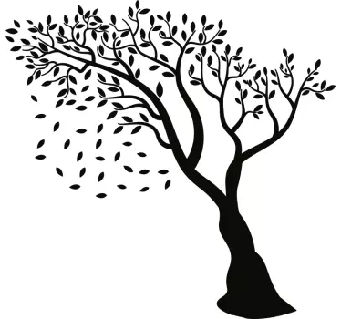Herfst boom zelfklevende boom muursticker - TenStickers