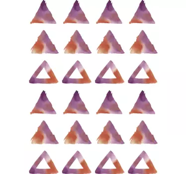 Sticker geometrische vormen abstract driehoekpatroon - TenStickers
