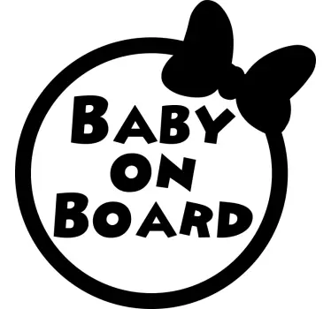 Baby aan boord zelfklevende autosticker - TenStickers