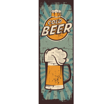 Bierpullen koelkast sticker - TenStickers