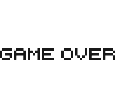 Sticker laptop Game Over - TenStickers