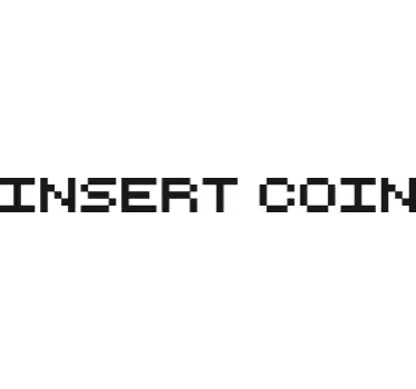 Sticker laptop tekst insert coin - TenStickers