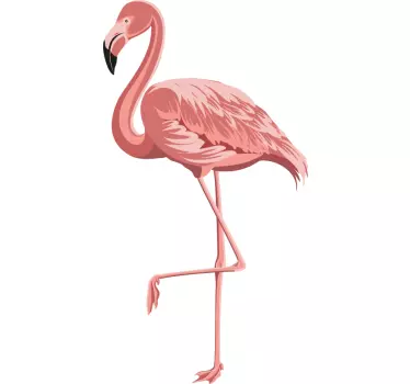 Vogel muursticker flamingo - TenStickers