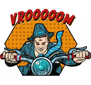 Decoratie sticker games motorrijders illustratie - TenStickers