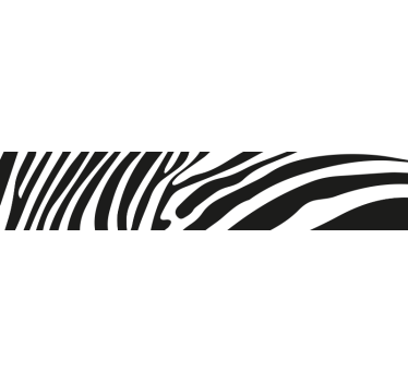 Sticker voor fiets Imitatie van zebrahuid - TenStickers