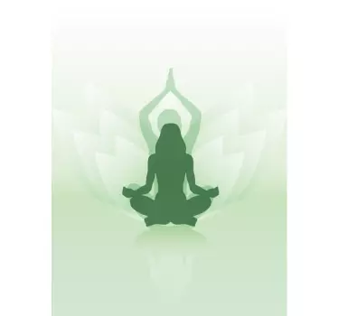 Meditatie silhouet fashion sticker - TenStickers