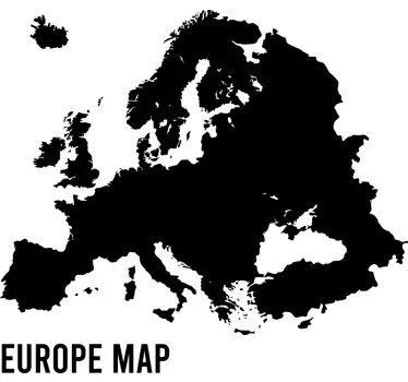 Wereldkaart muursticker Politieke europa kaart - TenStickers