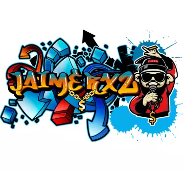 Stickers kunst Gepersonaliseerde graffiti - TenStickers