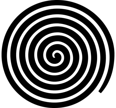 Sticker geometrische vormen spiraal element samenstelling - TenStickers