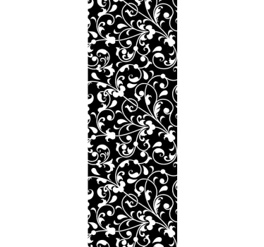 Douchewand stickers Sierblad bloemen - TenStickers