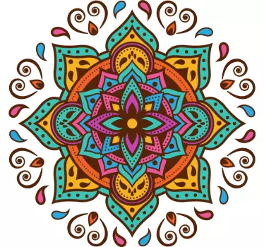 Stickers voor laptop Klassieke mandala  - TenStickers