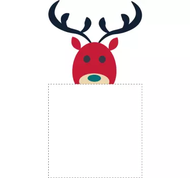 Kerststickers rendier - TenStickers