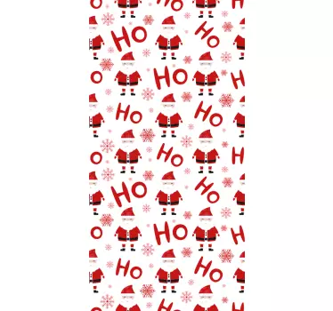 Kerst sticker kerstman figuren - TenStickers