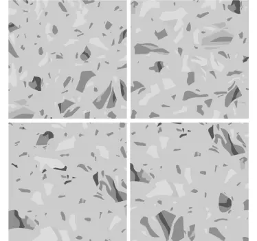Tegelsticker badkamer abstract grijs - TenStickers