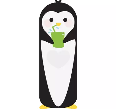 Koelkast sticker Pinguin Diepvries - TenStickers