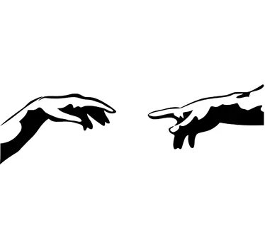 Sticker Schepping Adam Michelangelo Apple MAC - TenStickers
