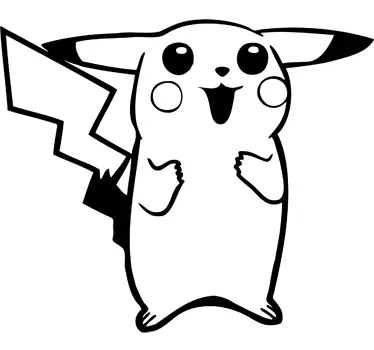Sticker Laptop Pickachu - TenStickers