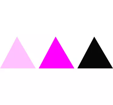 Sticker geometrische vormen vivid driehoekige opstelling - TenStickers