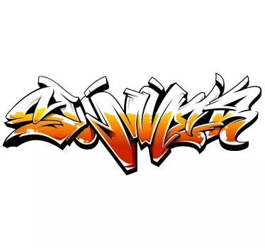 Kleine muurstickers Zomer graffiti - TenStickers