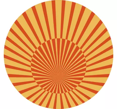 Sticker geometrische vormen stralend zonnestraal motief - TenStickers