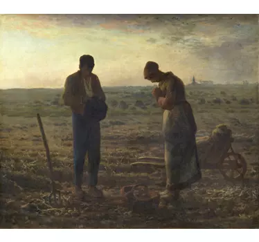 Sticker schilderij Angelus de Millet - TenStickers