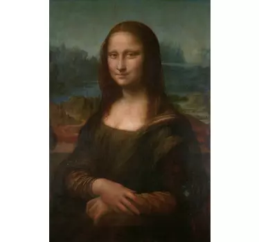 Muursticker woonkamer Mona Lisa - TenStickers