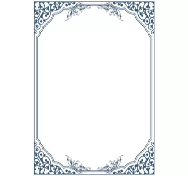 Sticker whiteboard klassiek kader - TenStickers