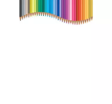Sticker whiteboard kleurpotloden - TenStickers