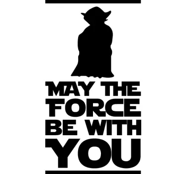 Tekststicker Yoda Star Wars - TenStickers