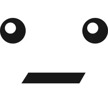 Emoticon gezichtje koelkast sticker - TenStickers