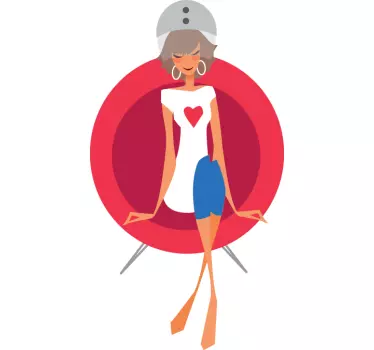 Sticker Kapper haardroger - TenStickers