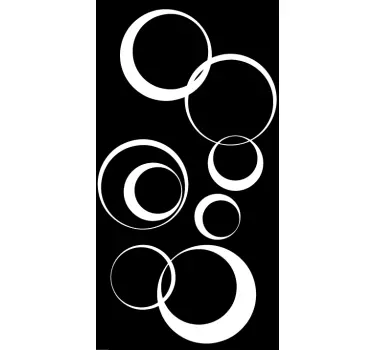 Sticker douchedeur cirkels - TenStickers