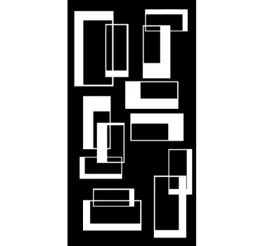 Sticker Douchedeur Rechthoekig patroon - TenStickers