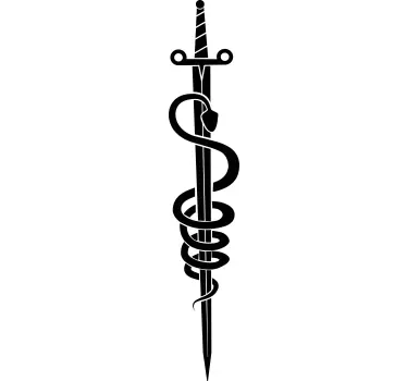 Fashion sticker caduceus medisch symbool - TenStickers