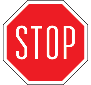 Sticker Stopbord - TenStickers