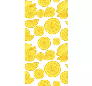 Huawei sticker citrus schijfjes patroon - TenStickers