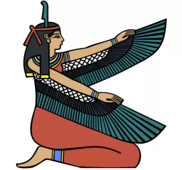 Sticker Egypte godin farao - TenStickers