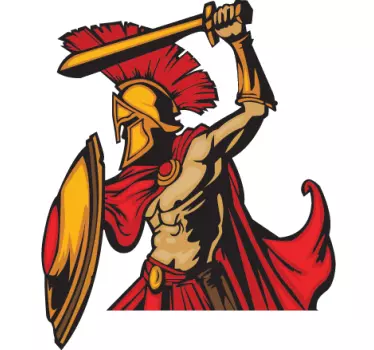 Sticker kleur Leonidas krijger - TenStickers